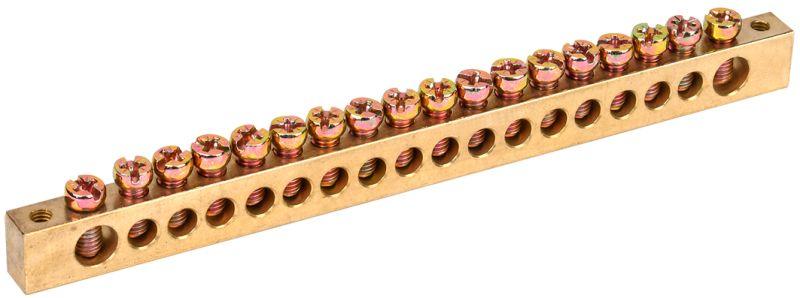 Шина PEN "земля-ноль" 8х12мм 20/2 (20групп/крепеж по краям) IEK YNN21-20-100 купить оптом выгодно Шина PEN "земля-ноль" 8х12мм 20/2 (20групп/крепеж по краям) IEK YNN21-20-100 оптом купить цена