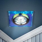 DK8 CH/PR Светильник ЭРА декор стекло квадрат MR16