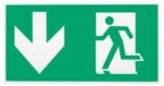 Пиктограмма ЭРА INFO-SSA-118 пленка бэклит Человек-стрелка-вниз зеленая для SSA-103 купить оптом недорого