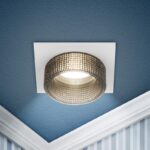 Встраиваемый светильник декоративный ЭРА DK110 WH/GR MR16 GU5.3 белый серый купить оптом недорого