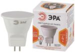 Лампочка светодиодная ЭРА STD LED MR11-4W-827-GU4 GU4 4Вт софит теплый белый свет купить оптом недорого