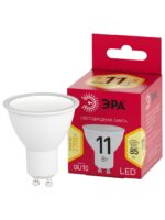 Лампочка светодиодная ЭРА RED LINE LED MR16-11W-827-GU10 R GU10 11 Вт софит теплый белый свет купить оптом недорого