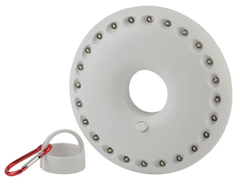 Фонарь кемпинговый светодиодный ЭРА K24 НЛО на батарейках с магнитом и карабином походный многофункциональный светильник оптом купить хорошая цена Фонарь кемпинговый светодиодный ЭРА K24 НЛО на батарейках с магнитом и карабином походный многофункциональный светильник купить оптом недорого