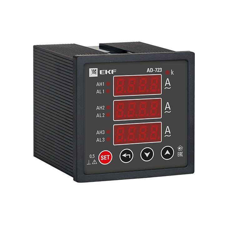 Амперметр цифровой AD-723 3ф на панель 72х72 EKF ad-723 купить оптом выгодно Амперметр цифровой AD-723 3ф на панель 72х72 EKF ad-723 оптом купить цена
