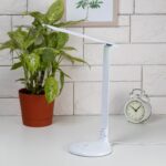 Настольный светильник ЭРА NLED-482-10W-W светодиодный с ночником белый купить оптом недорого