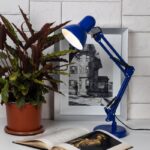 Настольный светильник ЭРА N-214-E27-40W-BU синий купить оптом недорого