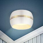 OL13 GX53 WH/GD Подсветка ЭРА Накладной под лампу Gx53