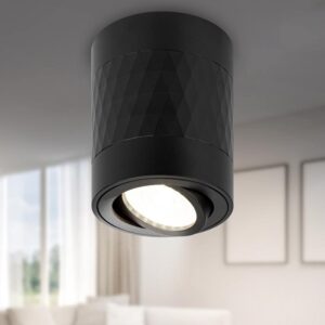 Светильник настенно-потолочный спот ЭРА OL33 BK MR16 GU10 IP20 черный купить оптом недорого