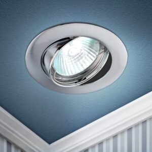 Встраиваемый светильник литой ЭРА KL1A SN/1 поворотный