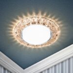 DK LD25 CHP/WH Светильник ЭРА декор cо светодиодной подсветкой Gx53