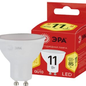 Лампочка светодиодная ЭРА RED LINE ECO LED MR16-11W-827-GU10 GU10 11Вт софит теплый белый свет купить оптом недорого