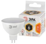 Лампочка светодиодная ЭРА STD LED MR16-6W-827-GU5.3 GU5.3 6Вт софит теплый белый свет (размер кор.) купить оптом недорого