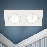 Встраиваемый светильник декоративный ЭРА KL92-2 WH MR16/GU5.3 белый