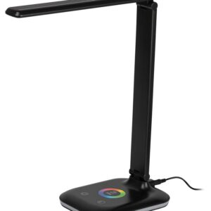 Настольный светильник ЭРА NLED-502-11W-BK светодиодный с RGB ночником черный купить оптом недорого