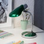 Настольный светильник ЭРА NE-301-E27-15W-GR зеленый купить оптом недорого