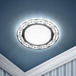 DK LD28 WH/BK Светильник ЭРА декор cо светодиодной подсветкой GX53