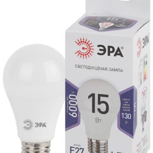 Лампочка светодиодная ЭРА STD LED A60-15W-860-E27 E27 / Е27 15Вт груша холодный дневной свет купить оптом недорого