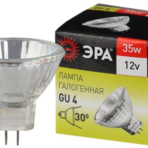 Лампочка галогенная ЭРА GU4-MR11-35W-12V-30CL GU4 35Вт софит теплый белый свет купить оптом недорого