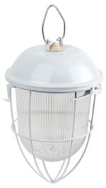 Светильник ЭРА НСП 02-100-003 с решеткой Желудь сталь стекло IP54 E27 max 100Вт 300х170 белый купить оптом недорого