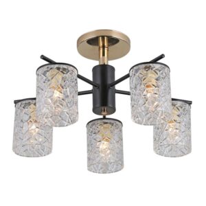 Люстра Rivoli Linda 9090-305 5 * Е27 40 Вт модерн купить оптом недорого