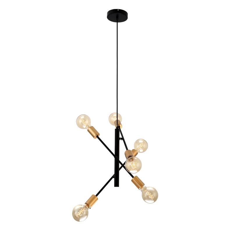 Люстра Rivoli Kerstin 5078-308 6 х Е27 40 Вт лофт - кантри оптом купить хорошая цена Люстра Rivoli Kerstin 5078-308 6 х Е27 40 Вт лофт - кантри купить оптом недорого