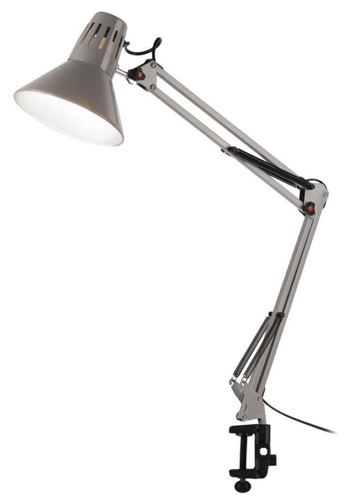 Настольный светильник ЭРА N-121-E27-40W-GY Е27 на струбцине серый оптом купить хорошая цена Настольный светильник ЭРА N-121-E27-40W-GY Е27 на струбцине серый купить оптом недорого