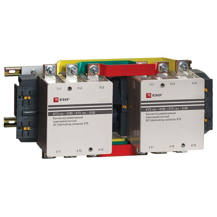 Контактор реверсивный КТЭ 185А кат. 230В AC 2НО EKF ctr-b-r-185 купить оптом выгодно Контактор реверсивный КТЭ 185А кат. 230В AC 2НО EKF ctr-b-r-185 оптом купить цена