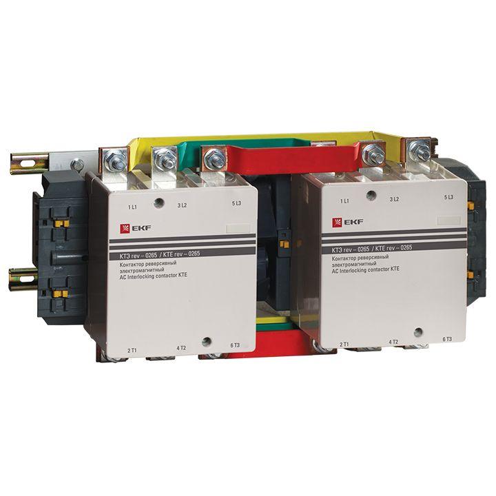 Контактор реверсивный КТЭ 265А кат. 230В AC 2НО EKF ctr-b-r-265 купить оптом выгодно Контактор реверсивный КТЭ 265А кат. 230В AC 2НО EKF ctr-b-r-265 оптом купить цена
