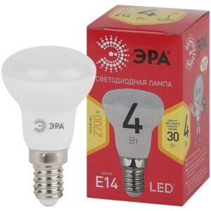 Лампочка светодиодная ЭРА RED LINE LED R39-4W-827-E14 R Е14 / E14 4Вт рефлектор теплый белый свет купить оптом недорого