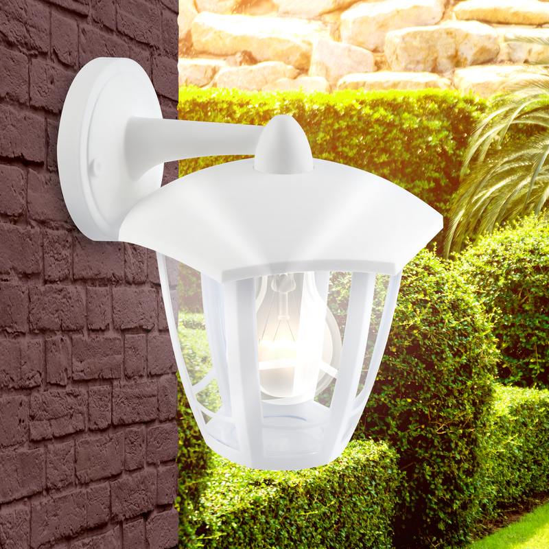 Садово-парковый светильник ЭРА НБУ 07-40-004 Дели 3 белый 6 гранный настенный IP44 Е27 max40Вт оптом купить хорошая цена Садово-парковый светильник ЭРА НБУ 07-40-004 Дели 3 белый 6 гранный настенный IP44 Е27 max40Вт купить оптом недорого