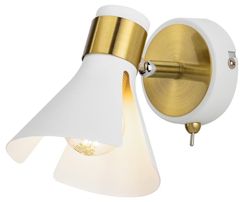 Светильник настенно-потолочный спот Rivoli Maira 7054-701 1 х Е14 40 Вт поворотный с выключателем оптом купить хорошая цена Светильник настенно-потолочный спот Rivoli Maira 7054-701 1 х Е14 40 Вт поворотный с выключателем купить оптом недорого