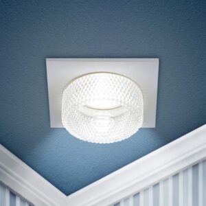 Встраиваемый светильник декоративный ЭРА DK110 WH/CL MR16 GU5.3 белый прозрачный купить оптом недорого