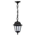 Садово-парковый светильник ЭРА НСУ 04-60-001 черный 4 гранный подвесной IP44 Е27 max60Вт купить оптом недорого