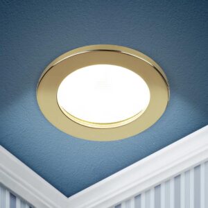 Встраиваемый светильник влагозащищенный ЭРА KL95 GD GX53 IP44 золото купить оптом недорого