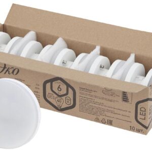 Лампочка светодиодная ЭРА RED LINE ECO LED GX-6W-840-GX53 (10-PACK) GX53 6Вт таблетка нейтральный белый свет купить оптом недорого