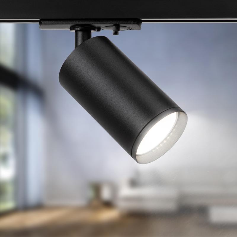 Трековый светильник однофазный ЭРА TR39-GU10 BK под лампу MR16 черный оптом купить хорошая цена Трековый светильник однофазный ЭРА TR39-GU10 BK под лампу MR16 черный купить оптом недорого