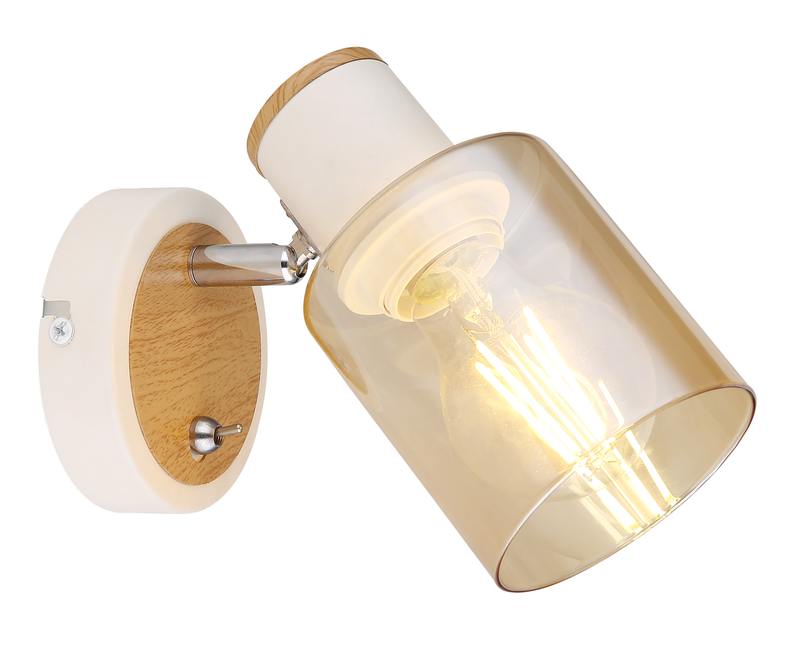 Светильник настенно-потолочный спот Rivoli Jamilly 7057-701 1 х Е27 40 Вт поворотный с выключателем оптом купить хорошая цена Светильник настенно-потолочный спот Rivoli Jamilly 7057-701 1 х Е27 40 Вт поворотный с выключателем купить оптом недорого