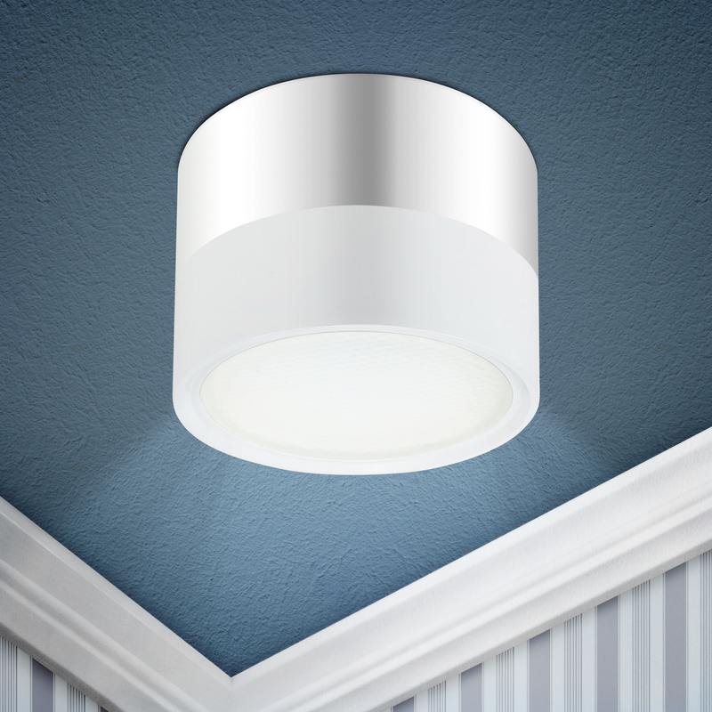 OL7 GX53 WH/CH Подсветка ЭРА Накладной под лампу Gx53 OL7 GX53 WH/CH Подсветка ЭРА Накладной под лампу Gx53