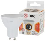 Лампочка светодиодная ЭРА STD LED MR16-10W-827-GU10 GU10 10Вт софит теплый белый свет купить оптом недорого