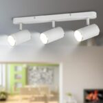 Светильник настенно-потолочный спот ЭРА OL35-3 WH MR16 GU10 IP20 белый хром купить оптом недорого