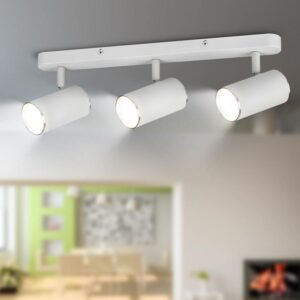 Светильник настенно-потолочный спот ЭРА OL35-3 WH MR16 GU10 IP20 белый хром купить оптом недорого