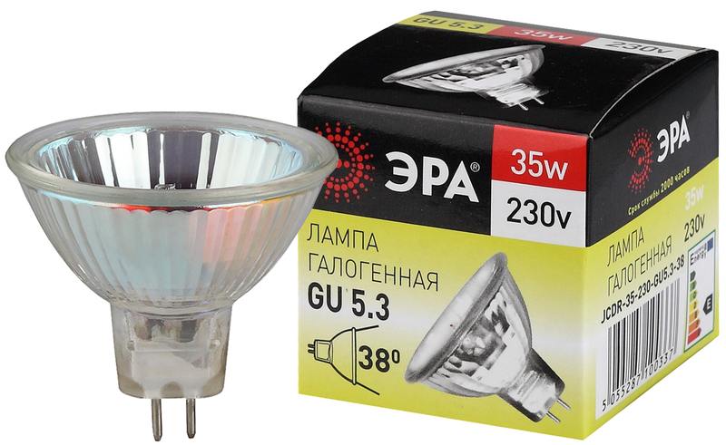 Лампочка галогенная ЭРА GU5.3-JCDR (MR16)-35W-230V-CL GU5.3 35Вт софит теплый белый свет оптом купить хорошая цена Лампочка галогенная ЭРА GU5.3-JCDR (MR16)-35W-230V-CL GU5.3 35Вт софит теплый белый свет купить оптом недорого