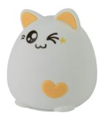 Ночник - светильник светодиодный ЭРА NLED-413-1W-Y на батарейках мягкий силиконовый белый с желтым купить оптом недорого