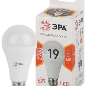 Лампочка светодиодная ЭРА STD LED A65-19W-827-E27 E27 / Е27 19Вт груша теплый белый свет купить оптом недорого