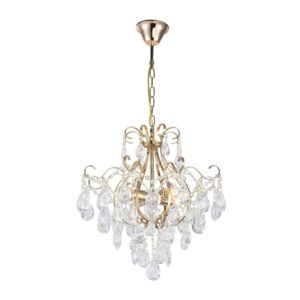Люстра Rivoli Thea 1031-304 4 x E27 60 Вт хрусталь классика купить оптом недорого