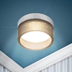 Встраиваемый светильник под лампу GX53 ЭРА DK97 CH/BK хром черный купить оптом недорого