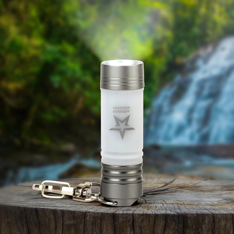 Travel knife in the woods