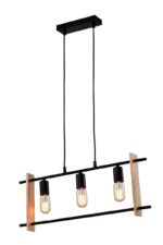 Светильник подвесной (подвес) Rivoli Elizabeth 5107-203 3 * Е27 40 Вт лофт - кантри потолочный квадратный купить оптом недорого