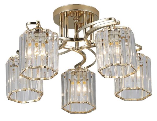 Люстра Rivoli Angelina 9077-305 5 * Е27 40 Вт модерн купить оптом недорого