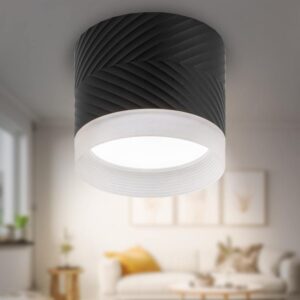 Светильник настенно-потолочный спот ЭРА OL38 BK под GX53 IP20 черный купить оптом недорого